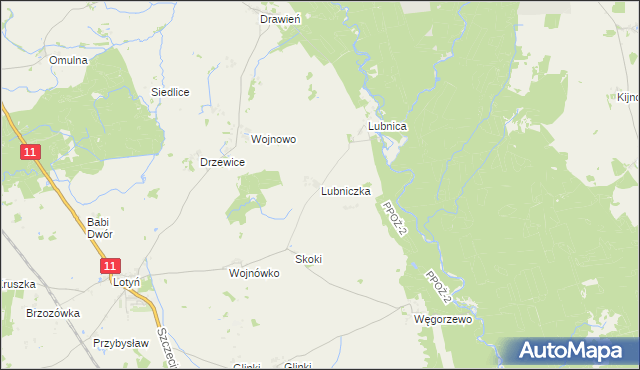 mapa Lubniczka, Lubniczka na mapie Targeo