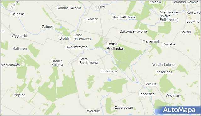 mapa Nowa Bordziłówka, Nowa Bordziłówka na mapie Targeo