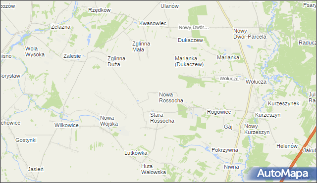 mapa Nowa Rossocha, Nowa Rossocha na mapie Targeo