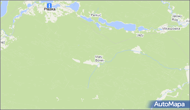 mapa Mały Borek, Mały Borek na mapie Targeo