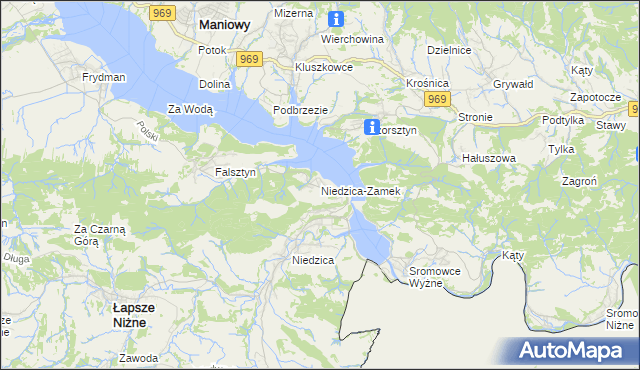 mapa Niedzica-Zamek, Niedzica-Zamek na mapie Targeo