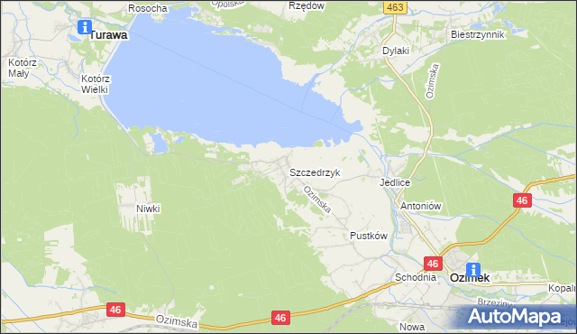 mapa Szczedrzyk, Szczedrzyk na mapie Targeo