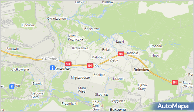 mapa Ujków Nowy, Ujków Nowy na mapie Targeo