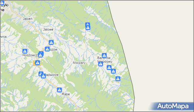 mapa Bandrów Narodowy, Bandrów Narodowy na mapie Targeo