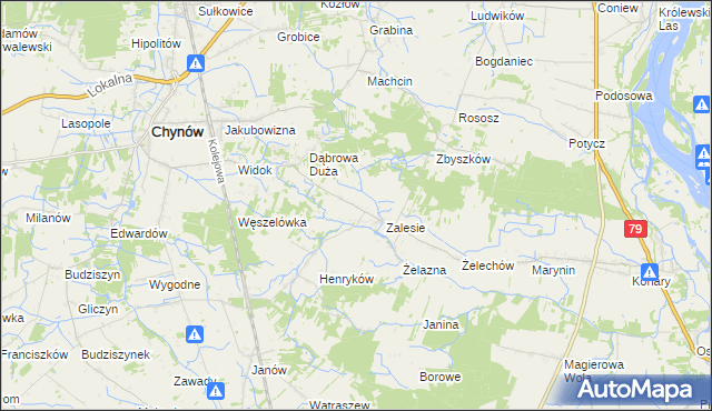 mapa Barcice Rososkie, Barcice Rososkie na mapie Targeo