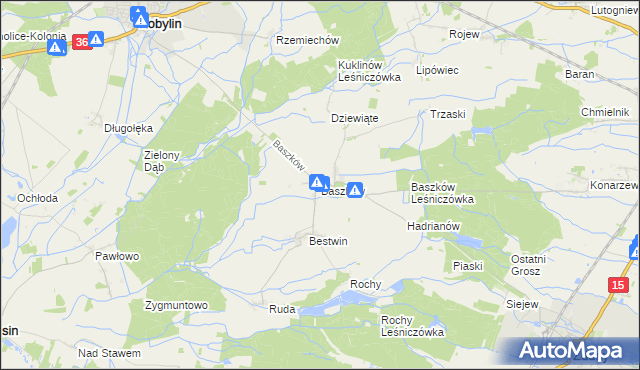 mapa Baszków, Baszków na mapie Targeo