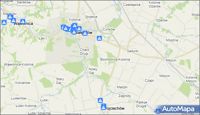 mapa Bochotnica-Kolonia, Bochotnica-Kolonia na mapie Targeo