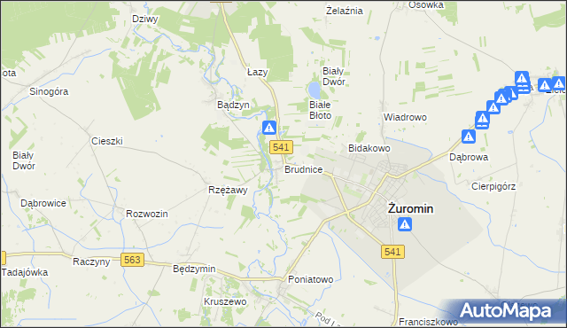 mapa Brudnice, Brudnice na mapie Targeo