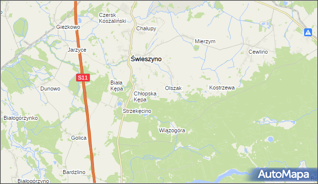 mapa Brzeźniki, Brzeźniki na mapie Targeo