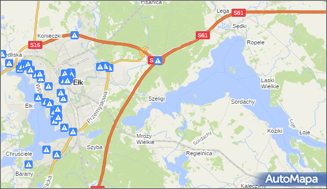 mapa Buczki gmina Ełk, Buczki gmina Ełk na mapie Targeo