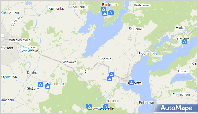 mapa Charbin, Charbin na mapie Targeo