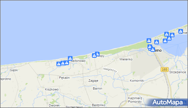 mapa Chłopy, Chłopy na mapie Targeo