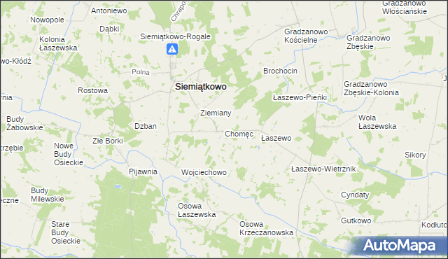 mapa Chomęc, Chomęc na mapie Targeo