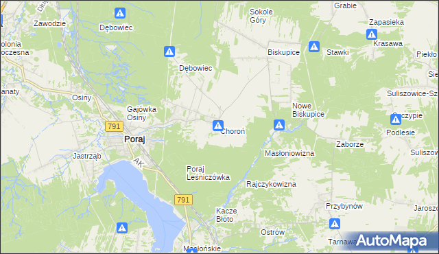 mapa Choroń, Choroń na mapie Targeo