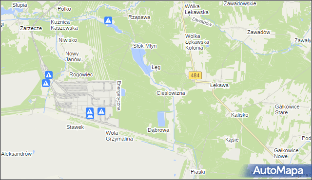 mapa Cieślowizna, Cieślowizna na mapie Targeo
