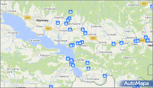 mapa Czorsztyn, Czorsztyn na mapie Targeo