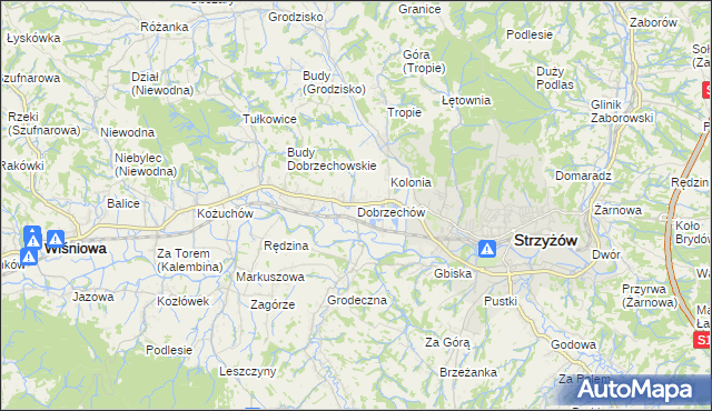 mapa Dobrzechów, Dobrzechów na mapie Targeo