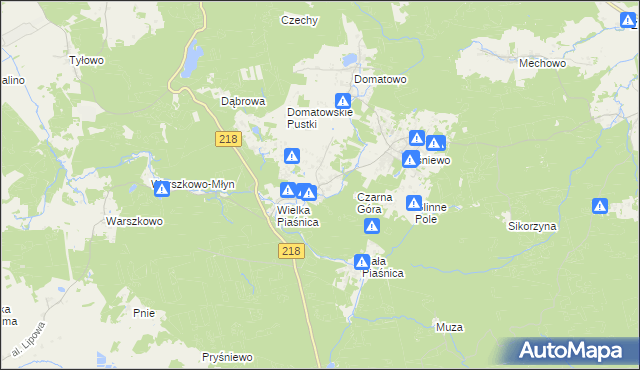 mapa Domatówko, Domatówko na mapie Targeo