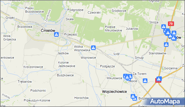 mapa Drygulec, Drygulec na mapie Targeo