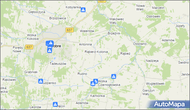 mapa Duchów, Duchów na mapie Targeo
