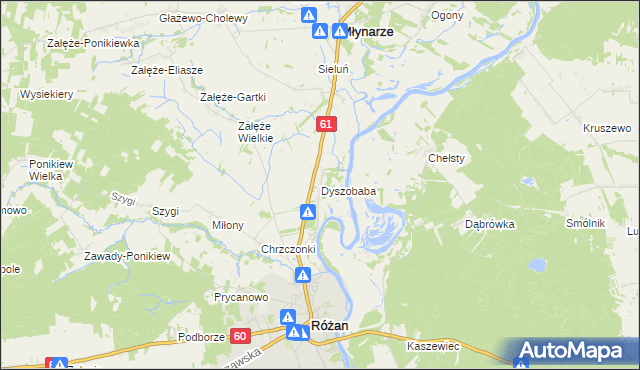 mapa Dyszobaba, Dyszobaba na mapie Targeo