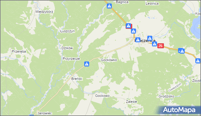 mapa Gockówko, Gockówko na mapie Targeo