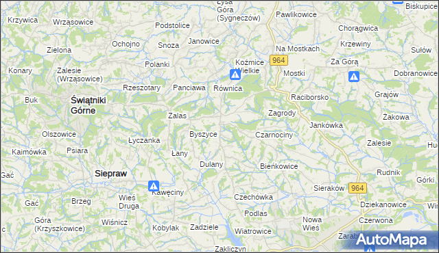 mapa Gorzków gmina Wieliczka, Gorzków gmina Wieliczka na mapie Targeo