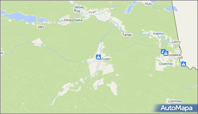 mapa Gruszki, Gruszki na mapie Targeo