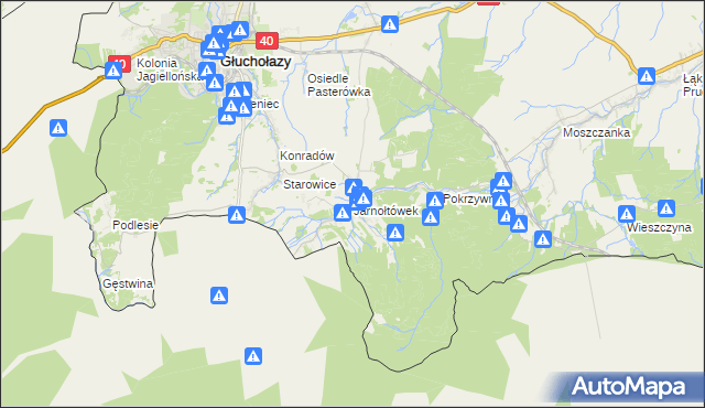 mapa Jarnołtówek, Jarnołtówek na mapie Targeo