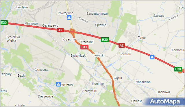 mapa Jaryszki, Jaryszki na mapie Targeo