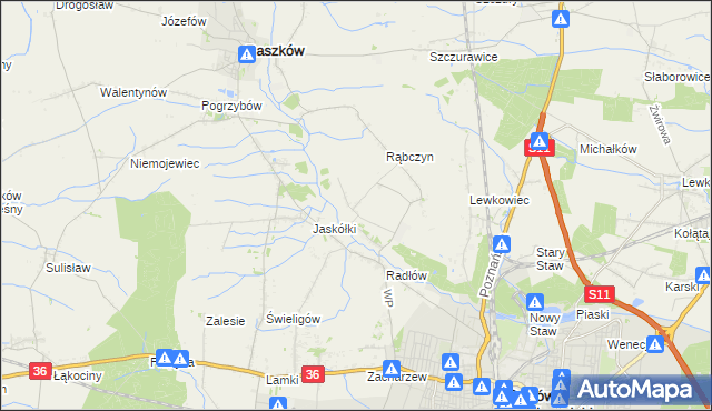 mapa Jelitów gmina Raszków, Jelitów gmina Raszków na mapie Targeo