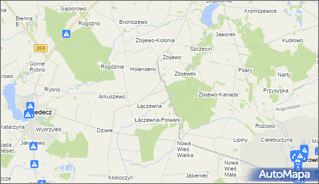 mapa Józefowo gmina Przedecz, Józefowo gmina Przedecz na mapie Targeo