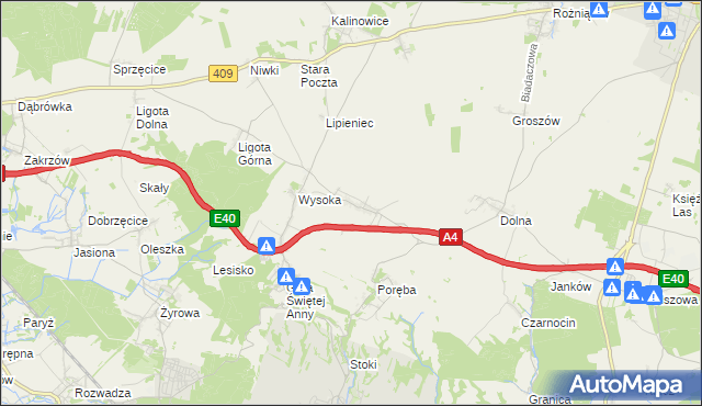 mapa Kadłubiec, Kadłubiec na mapie Targeo