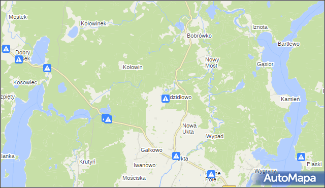 mapa Kadzidłowo, Kadzidłowo na mapie Targeo