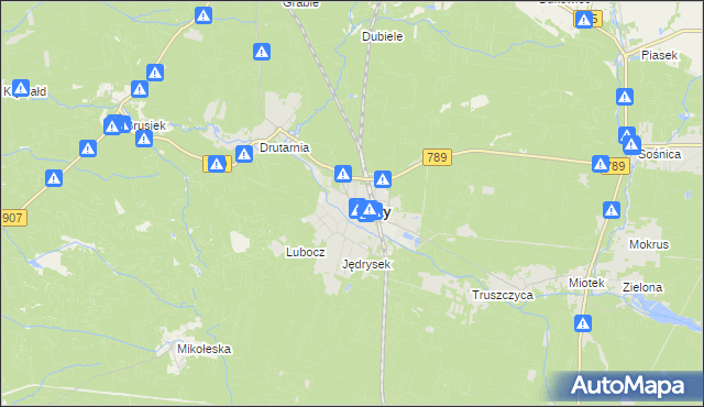 mapa Kalety powiat tarnogórski, Kalety powiat tarnogórski na mapie Targeo