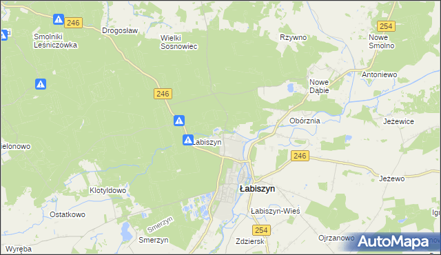 mapa Kąpie, Kąpie na mapie Targeo