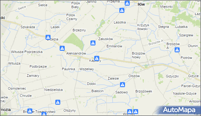 mapa Karłowo gmina Iłów, Karłowo gmina Iłów na mapie Targeo