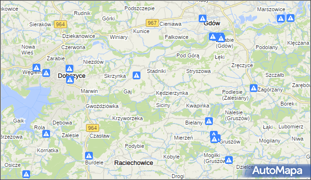 mapa Kędzierzynka, Kędzierzynka na mapie Targeo