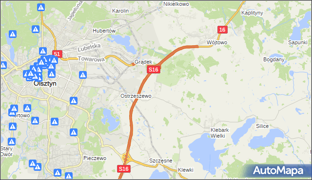 mapa Klebark Mały, Klebark Mały na mapie Targeo