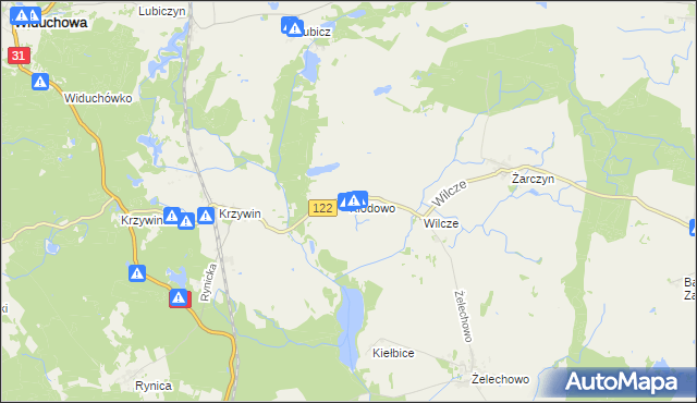 mapa Kłodowo, Kłodowo na mapie Targeo