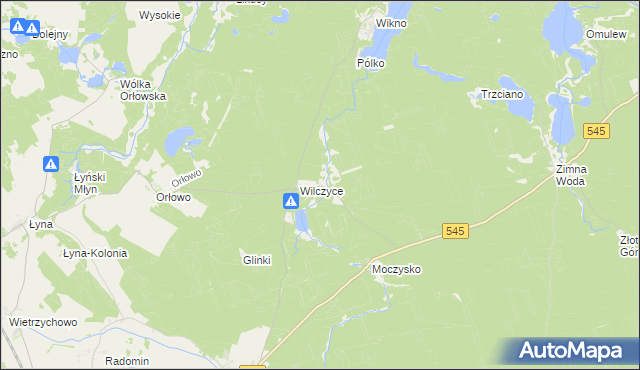 mapa Koniuszyn, Koniuszyn na mapie Targeo