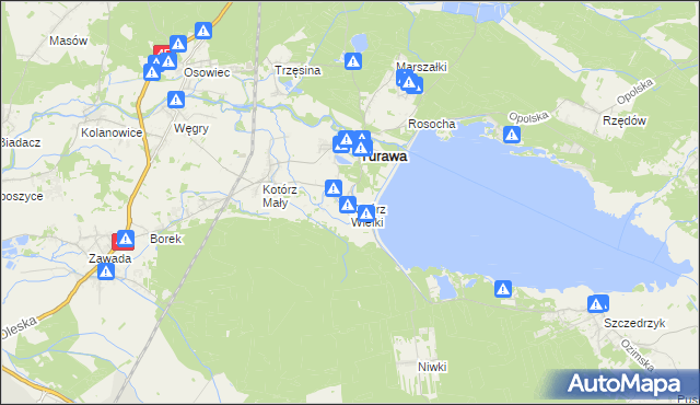 mapa Kotórz Wielki, Kotórz Wielki na mapie Targeo