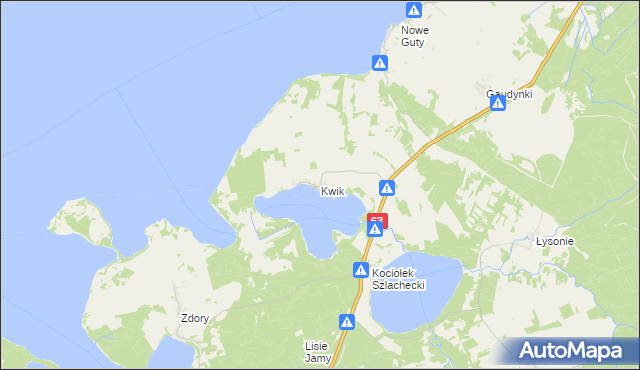 mapa Kwik, Kwik na mapie Targeo