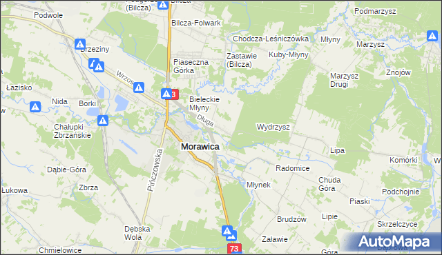 mapa Łabędziów, Łabędziów na mapie Targeo