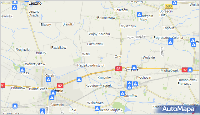mapa Łaźniew, Łaźniew na mapie Targeo