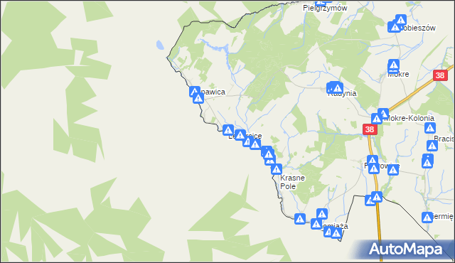 mapa Lenarcice, Lenarcice na mapie Targeo