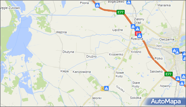 mapa Lisów gmina Elbląg, Lisów gmina Elbląg na mapie Targeo