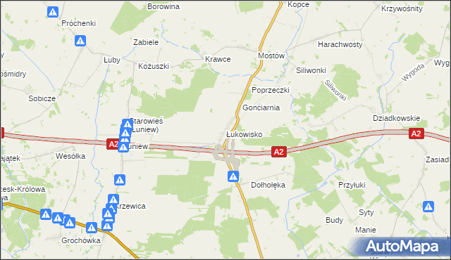 mapa Łukowisko, Łukowisko na mapie Targeo