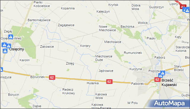 mapa Miechowice Duże, Miechowice Duże na mapie Targeo