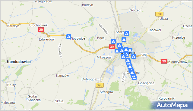 mapa Mikoszów, Mikoszów na mapie Targeo